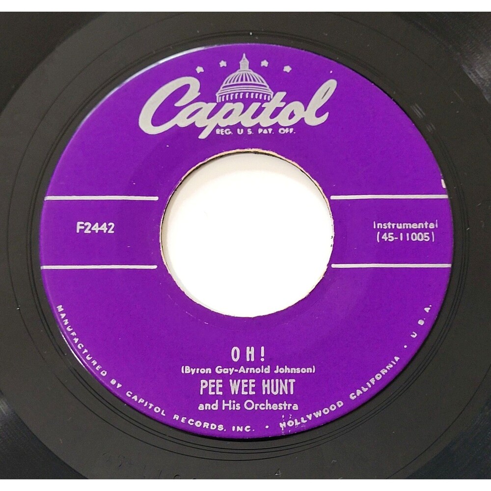 Pee Wee Hunt Oh! / San 45 RPM Capitol M- Jazz '53